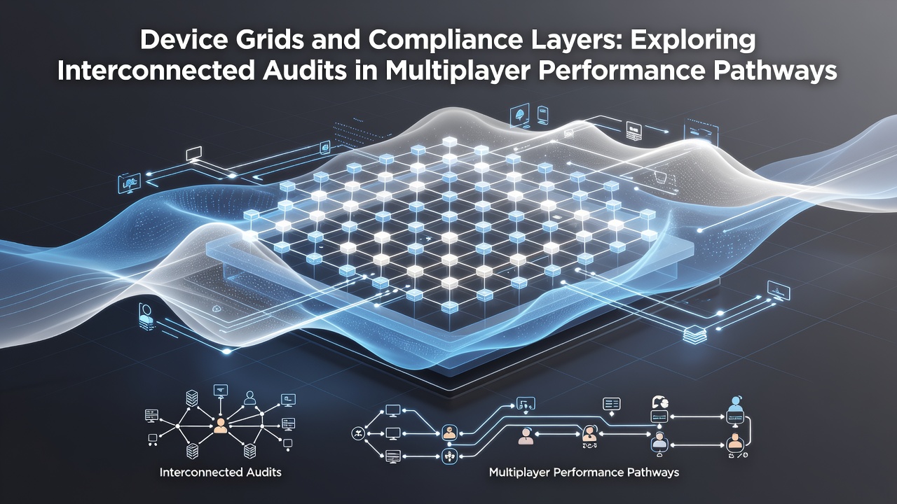 Compliance layer diagrams illustrating audit interconnections in multiplayer performance validation