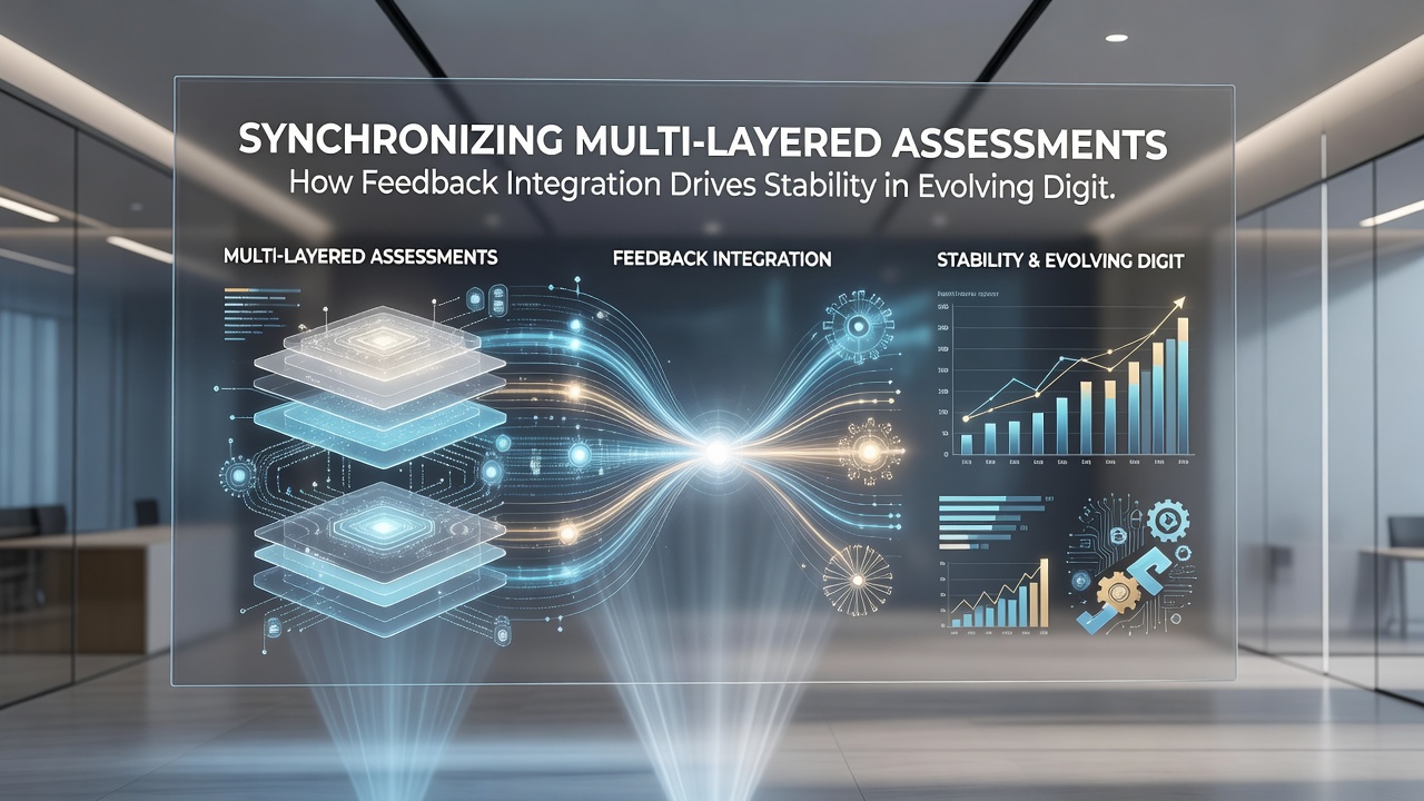 Diagram illustrating feedback integration across hardware evaluations, software audits, and user input systems in evolving digital environments
